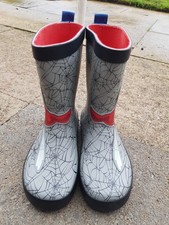 George At Asda Spider-Man Boys Wellies child size 11 EU 29