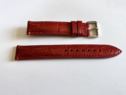 18mm burgundy red leather - 18mm,