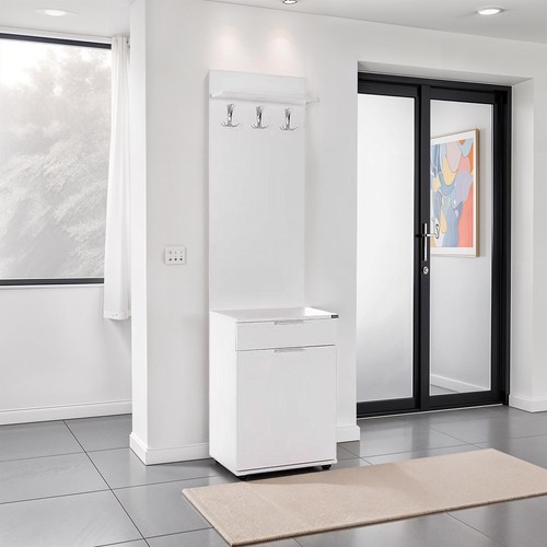 White hall stand with - white,