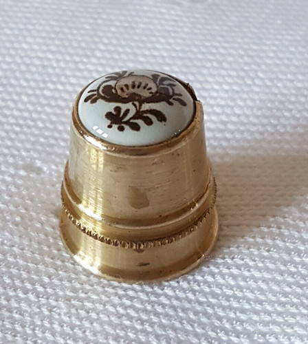 Thimble solid brass metal - ~, ~