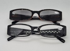 Reading Glasses +1.75  Strength Pk Of 2 With Bags And Cloths