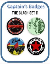 Set of 4 Clash Badges 25mm -