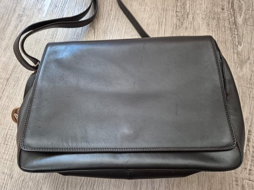 Dark brown leather tula - dark,
