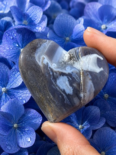 Moss agate blue lace - lace,