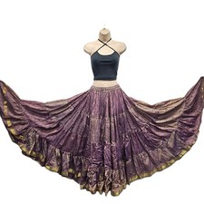 Silk Blend Sari 25 Yard Skirt