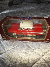 Road Legends 1957 Chevy Bel Air Red Fire Chief 1/18 Scale Diecast Model Car