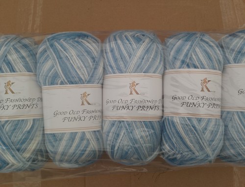 500g knitco funky prints - prints, pale