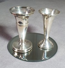 Vintage silverplated posy bud