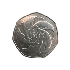 1997 GIBRALTAR 50p Fifty Pence