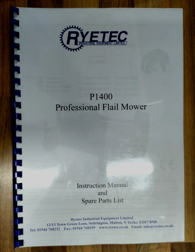 Ryetec p1400 flail mower - ryetec,
