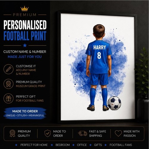 Personalised football boy - personalised,