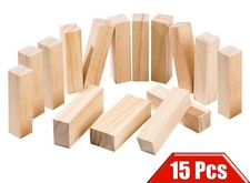 Pine Wood Carving Blocks Kit-15 Pcs | Premium Quality Smooth Whittling Blocks