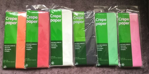 Retail packs crepe paper - 5,