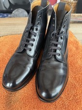 British Army Military Parade Ceremony Black Leather Officers George Boots UK 9