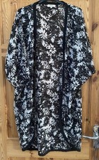 Womens Black / White Sheer