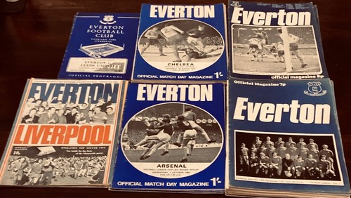 Everton football programmes