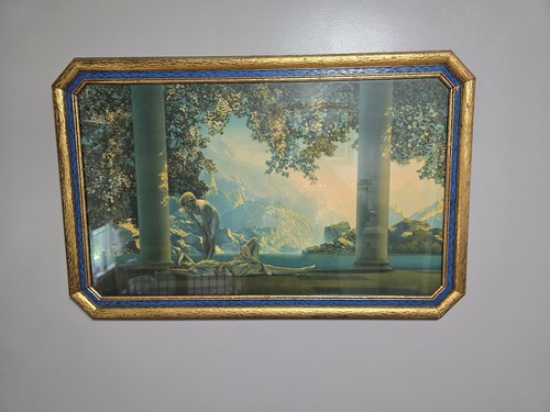 Large antique maxfield parrish - antique,