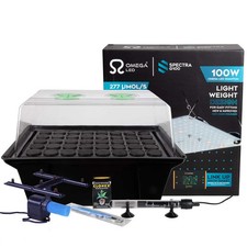 LED Aeroponic Propagator Kit – 12/20/40/120 Site with Clonex & Omega LED