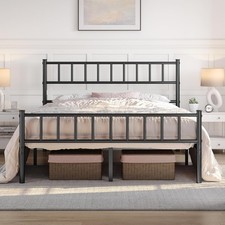 Double Metal Bed Frame 4Ft6