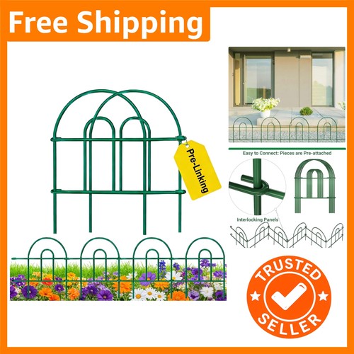 Elegant green garden fence - green,