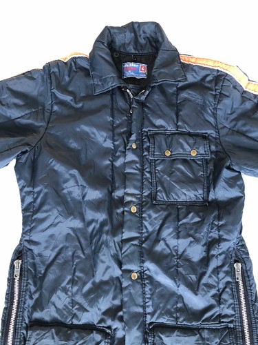 Blue snowmobile thermal suit - snowmobile,