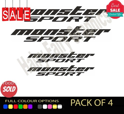 Monster sport vinyl - 4x,