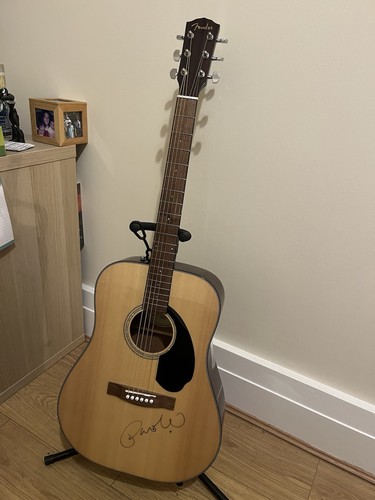 Signed fender acoustic - signed,
