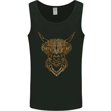 A Highland Cow Drawing Mens Vest Tank Top