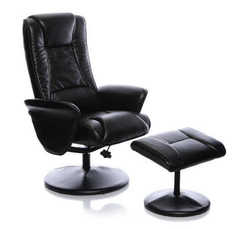 Naples black memory foam - black,