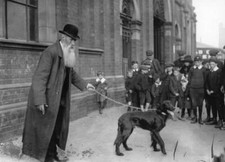 Mr Bond & His Irish Setter 'Derry Sunsrar' Belfast Dog Show 1912 Old Photo