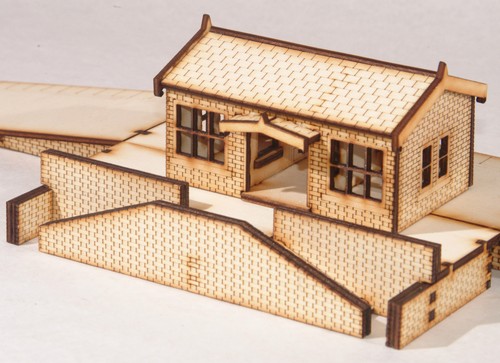 St002 small station building - st002,