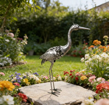 Garden Sculpture Heron Bird