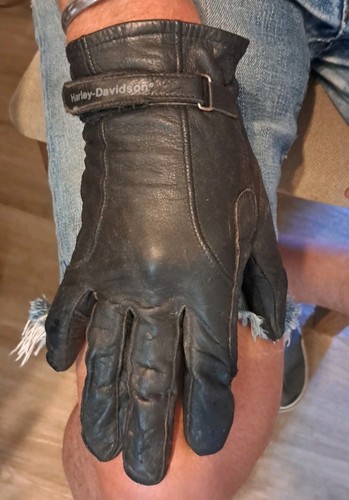 Harley davidson black leather - harley,