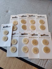 Job lot buttons beige - lot, 18