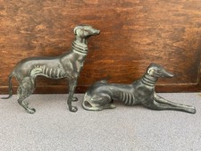 Pair Of Vintage Bronze Dogs
