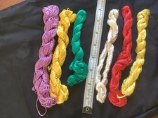 Bundle floss silk skeins unused