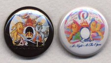 QUEEN pair of 25mm Badge Button Pins