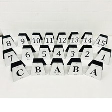 Show Jump Number Markers * SET 1 to 15 with 2xA, 2xB, 1xC* Jump Number Markers 