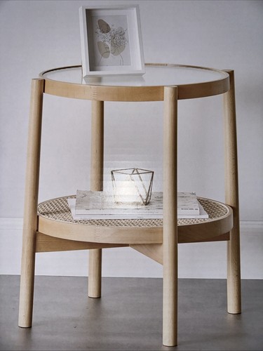 Rattan and glass contemporary - and,