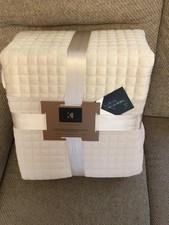 **KELLY HOPPEN** NEW QUILTED BEDSPREAD AND SET OF TWO SHAMS IN BEIGE ….