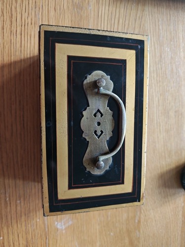 Vintage black locking metal - vintage,