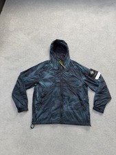 Stone Island Skin Touch Nylon TC Corrosive Treatment Hooded Jacket Size XL