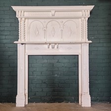 Antique Painted Oak Fire