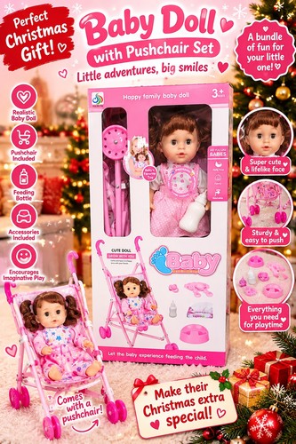 First dolls pram doll - my,