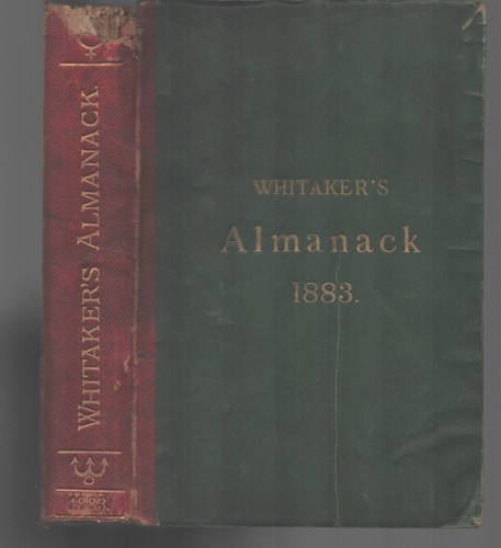 Whitaker almanack for 1883 - whitaker's,