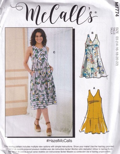 Mccalls 7774 dresses sewing - 7774,