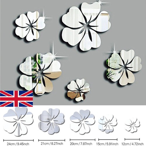Diy flower decal - diy, 3d-mirror