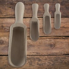 1-10x Wooden Scoops / 4 Sizes