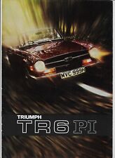 1970 Triumph TR6 PI sports car brochure