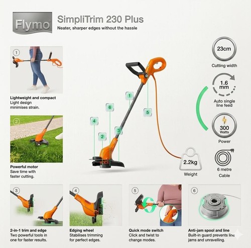 Flymo simplitrim 230 - flymo, plus